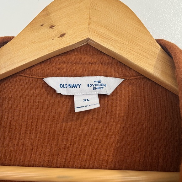 Old Navy The Boyfriend Button-Up Shirt XL - Picture 2 of 5